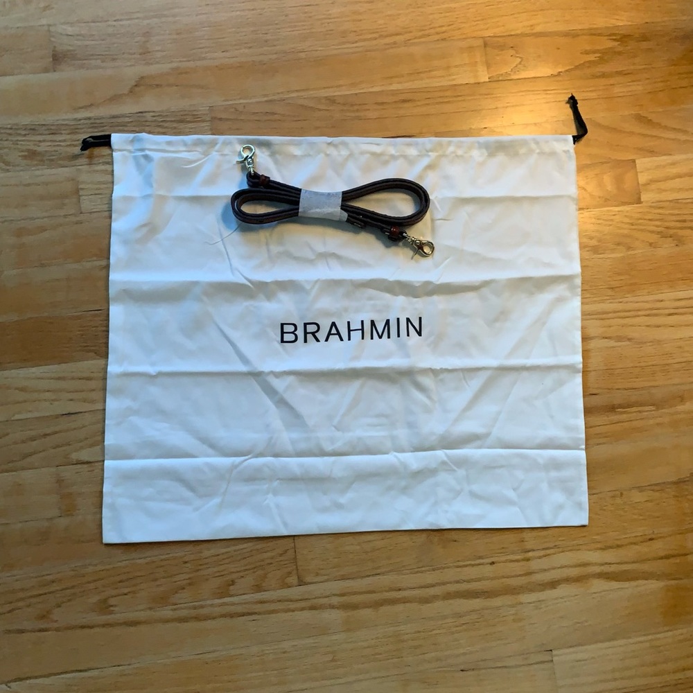 Brahmin dust bag and strap